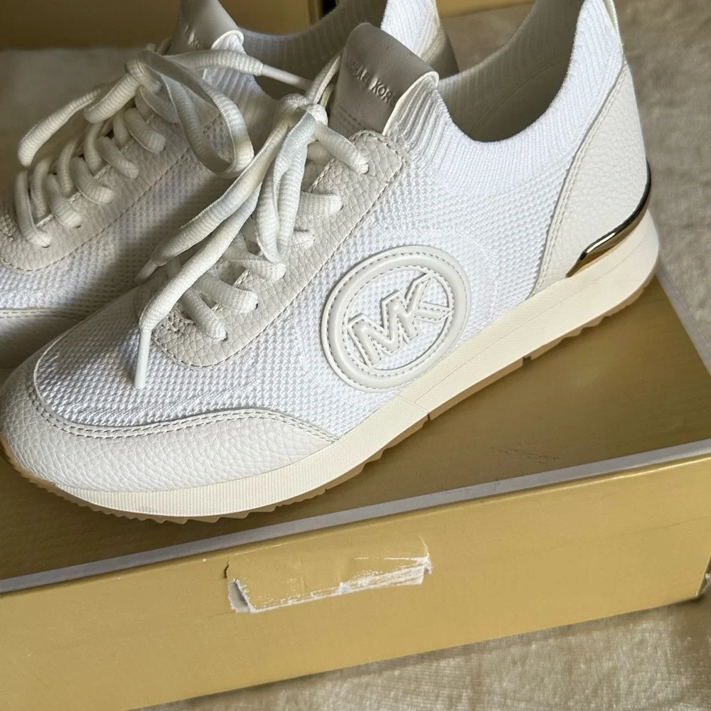 Michael Kors White Sneakers - Picture 3 of 8